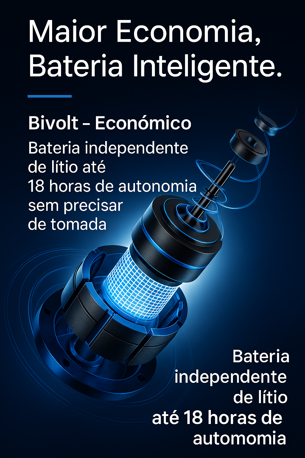 Produto portátil AeroMax em ambiente interno